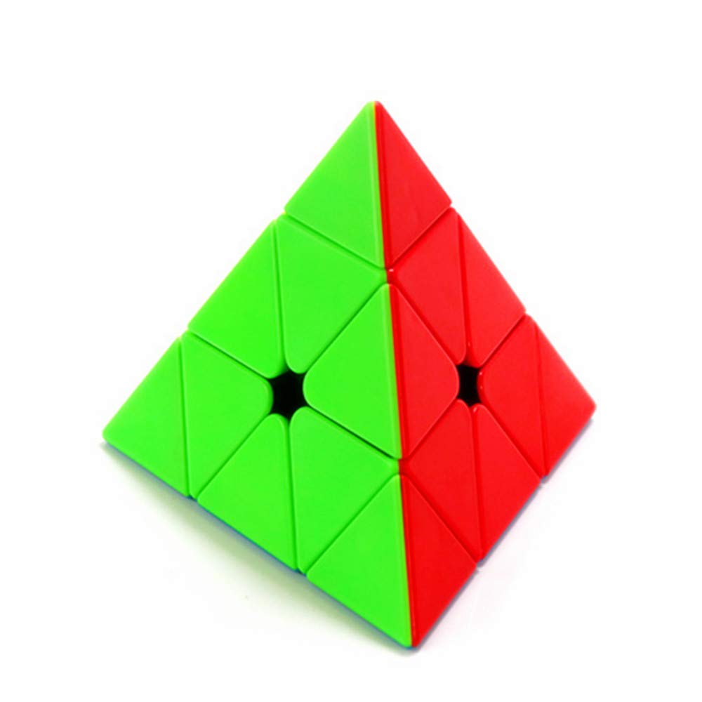 CuberSpeed Moyu Pyramid Stickerless Speed Cube – Meilong Pyramid Puzzle for Beginners