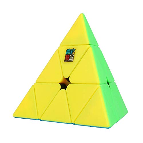 CuberSpeed Moyu Pyramid Stickerless Speed Cube – Meilong Pyramid Puzzle for Beginners