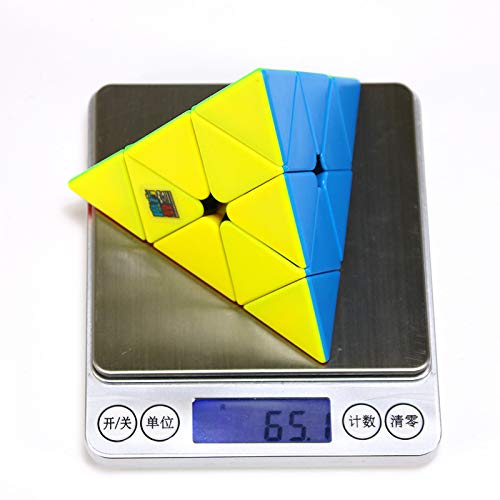 CuberSpeed Moyu Pyramid Stickerless Speed Cube – Meilong Pyramid Puzzle for Beginners