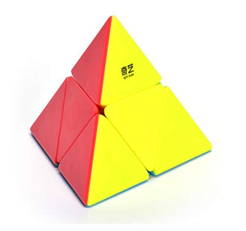 CuberSpeed Pyramorphix Stickerless 2x2 Pyramid Speed Cube – Smooth Turning Puzzle