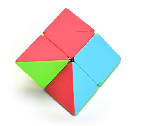 CuberSpeed Pyramorphix Stickerless 2x2 Pyramid Speed Cube – Smooth Turning Puzzle
