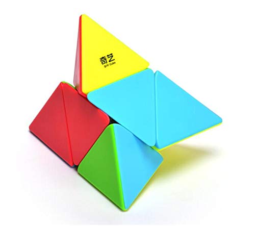 CuberSpeed Pyramorphix Stickerless 2x2 Pyramid Speed Cube – Smooth Turning Puzzle