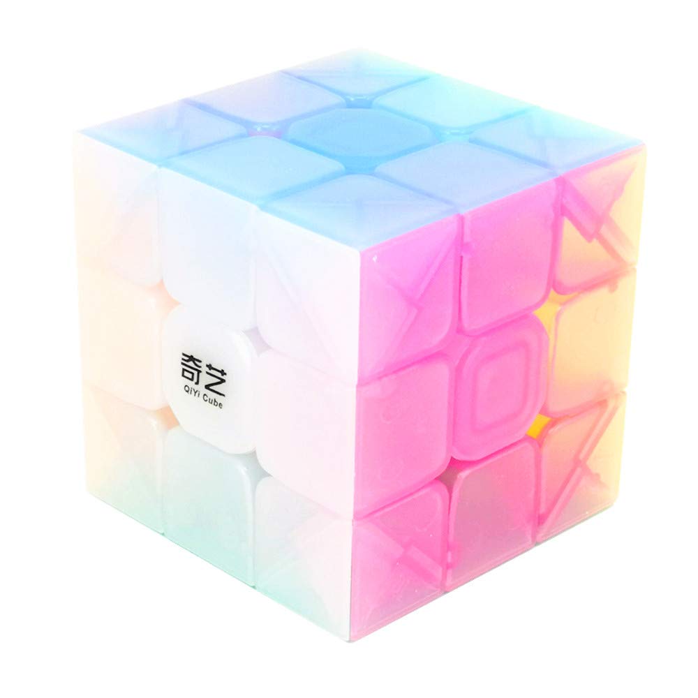 CuberSpeed QY Toys Warrior W 3x3 Jelly Speed Cube – Transparent Stickerless Puzzle