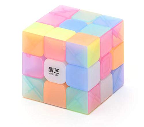 CuberSpeed QY Toys Warrior W 3x3 Jelly Speed Cube – Transparent Stickerless Puzzle