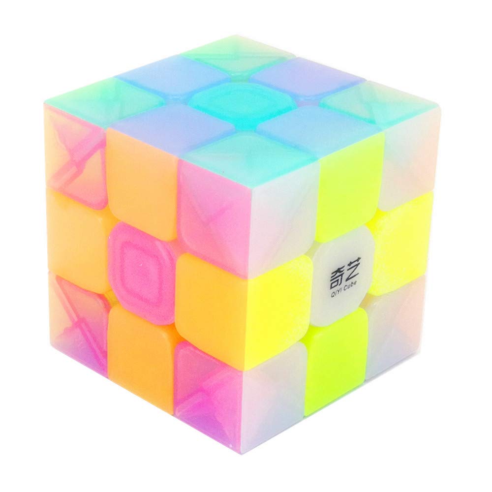 CuberSpeed QY Toys Warrior W 3x3 Jelly Speed Cube – Transparent Stickerless Puzzle