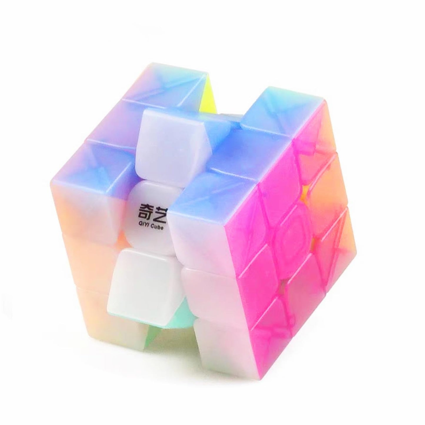 CuberSpeed QY Toys Warrior W 3x3 Jelly Speed Cube – Transparent Stickerless Puzzle