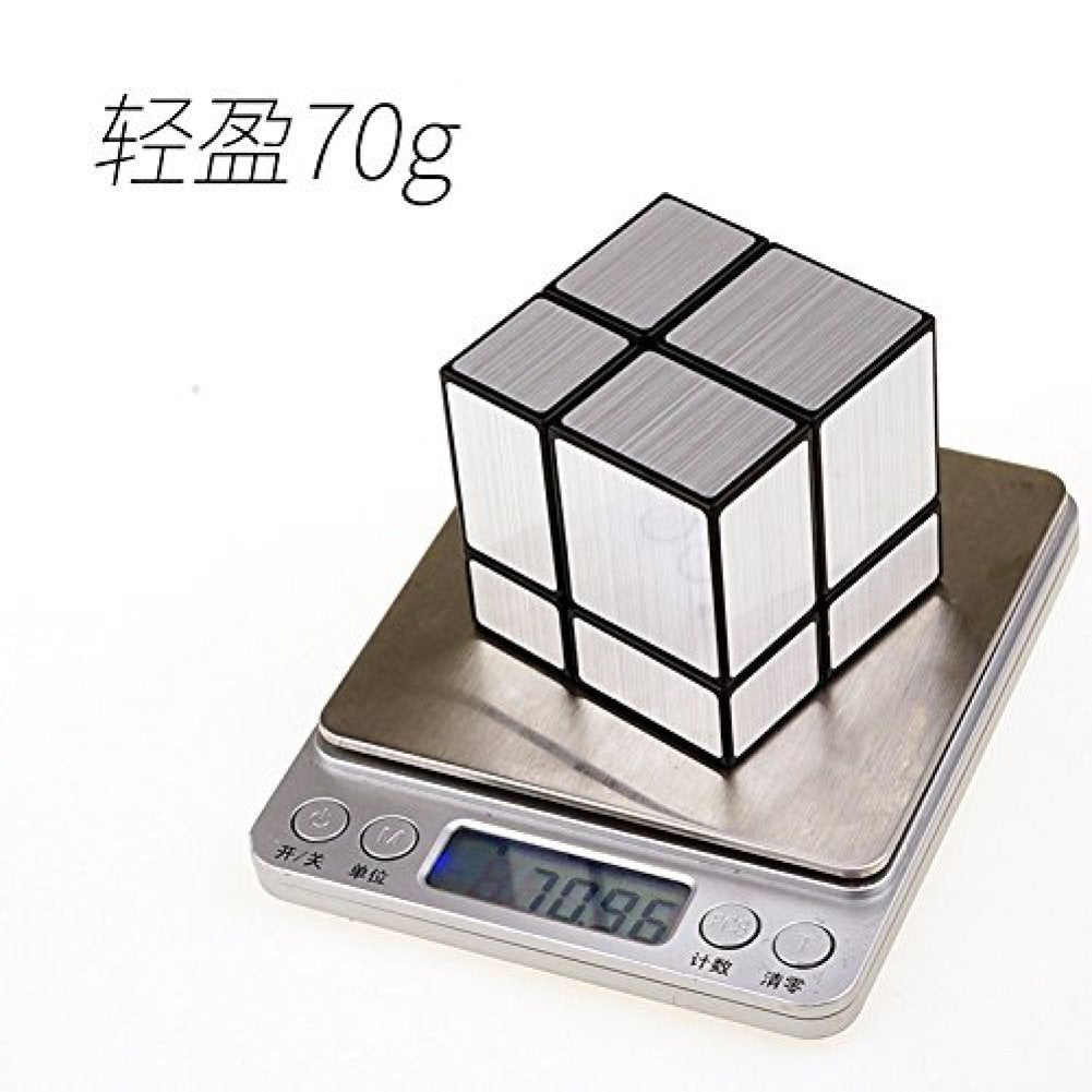 Cuberspeed 2x2 Mirror Cube – Black Body, Silver Mirror Blocks