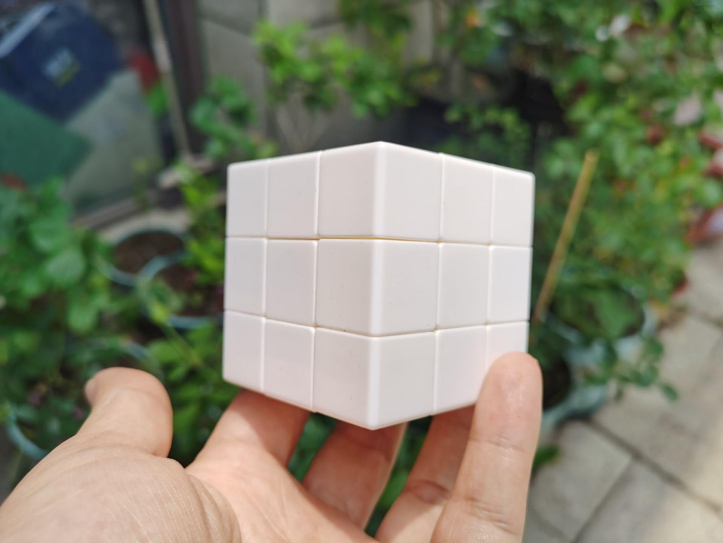 Cuberspeed 3x3x3 Blank Speed Cube – DIY White Cube for Drawing, Fidgeting & Custom Puzzles