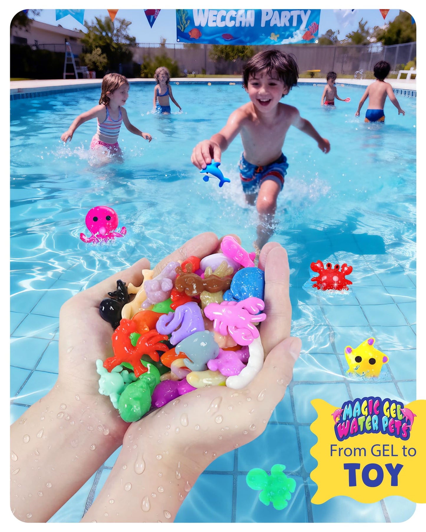 Cubetoou Upgraded Magic Water Elf Toy Kit – 20 Gels & 15 Molds for Kids 3+