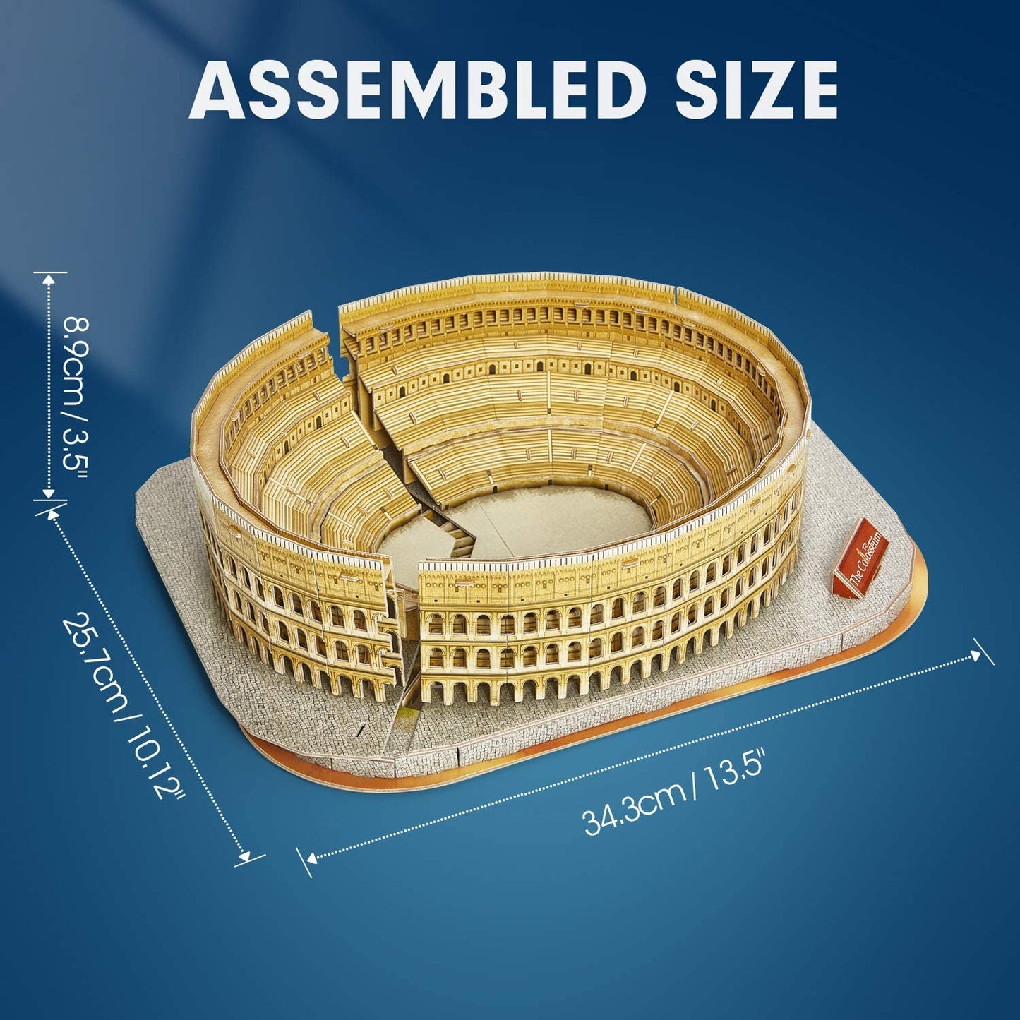 CubicFun Colosseum 3D Puzzle – 131-Piece Rome Architecture Model Kit