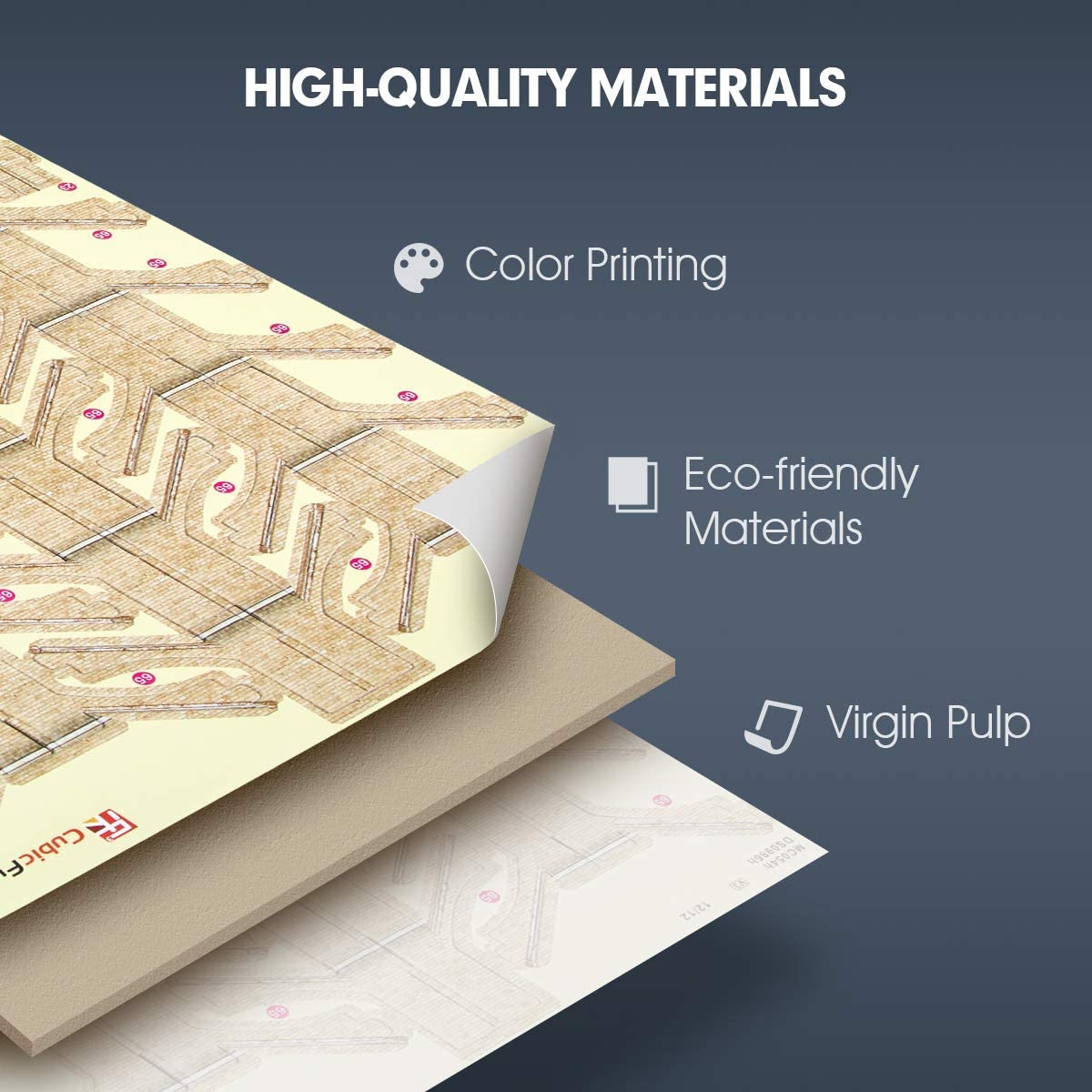 CubicFun Notre Dame Paris 3D Puzzle – 128-Piece Model Kit for Adults & Teens