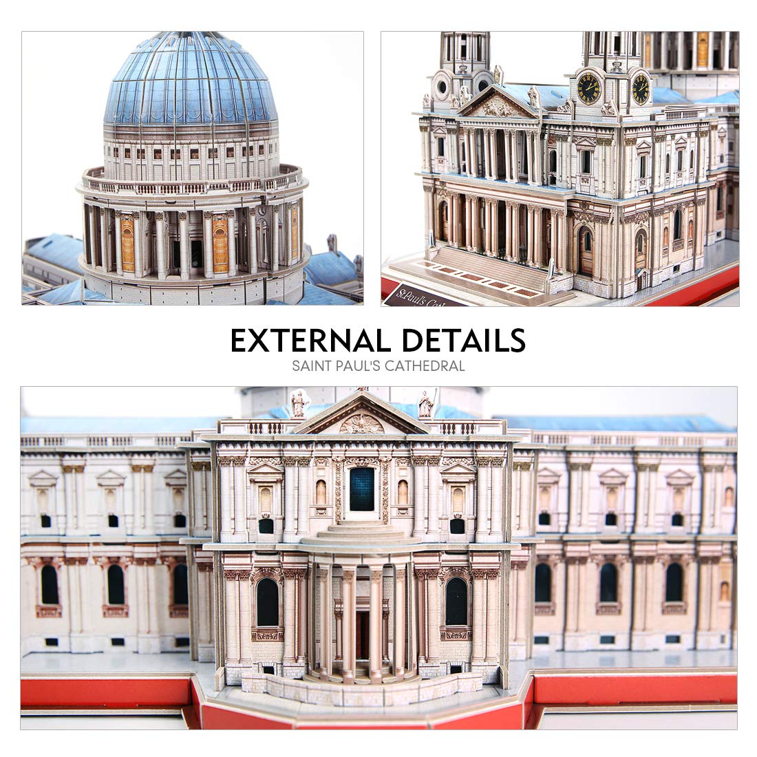 CubicFun 3D Puzzle - Saint Paul Cathedral 643 Pieces with Open-Close Architecture