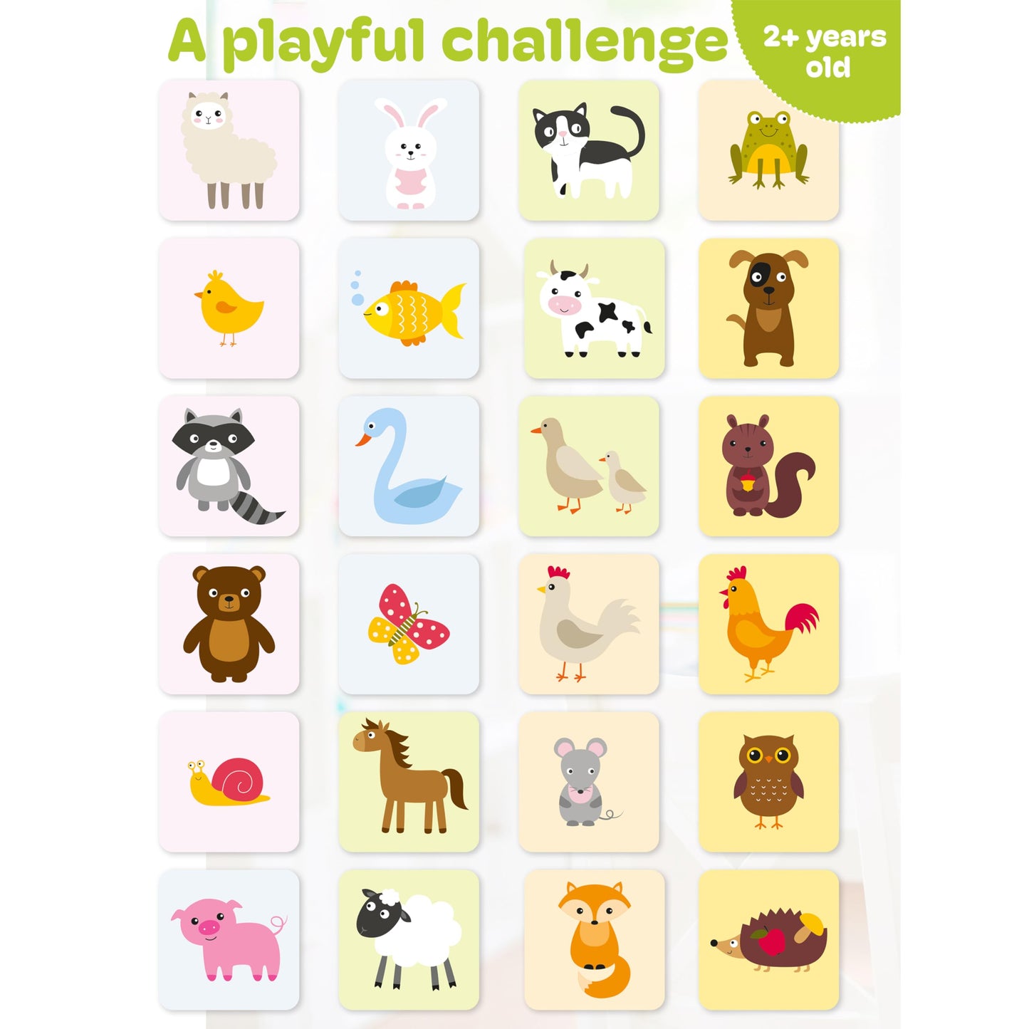CUBIDI Memory Matching Game | Montessori-Inspired Card Games for 4+ Year Olds