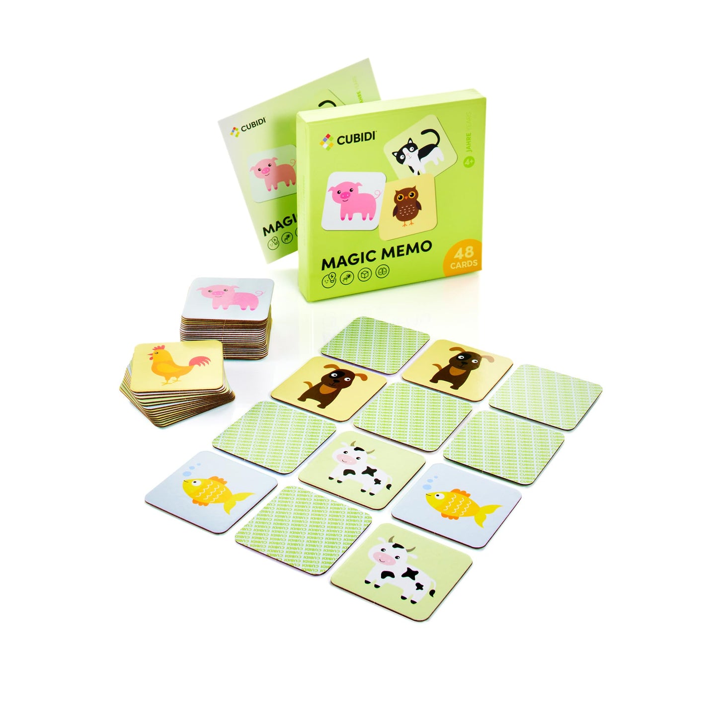 CUBIDI Memory Matching Game | Montessori-Inspired Card Games for 4+ Year Olds