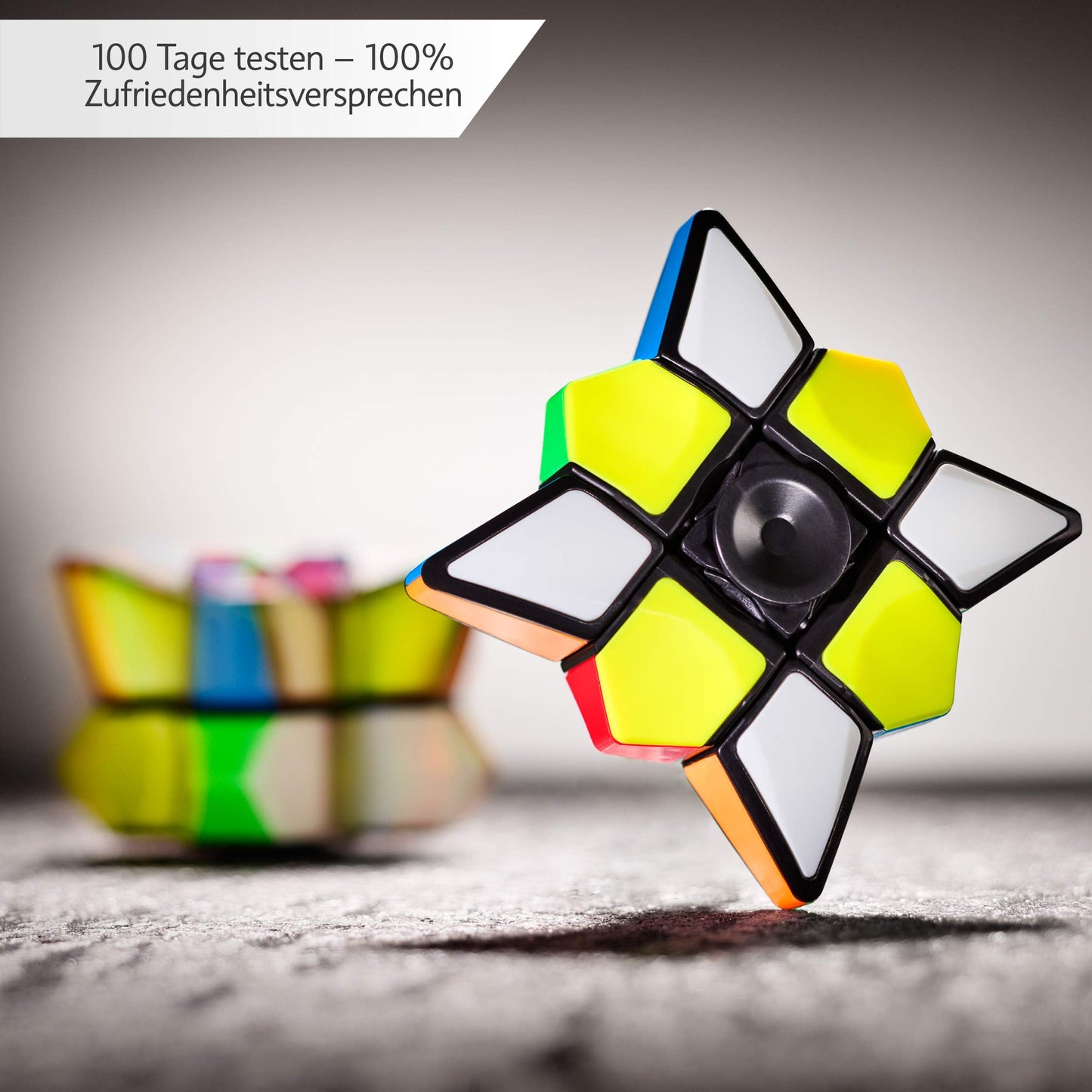 CUBIDI Star Fidget Cube Spinner 2-in-1 Toy – Anti-Stress Desk Cube