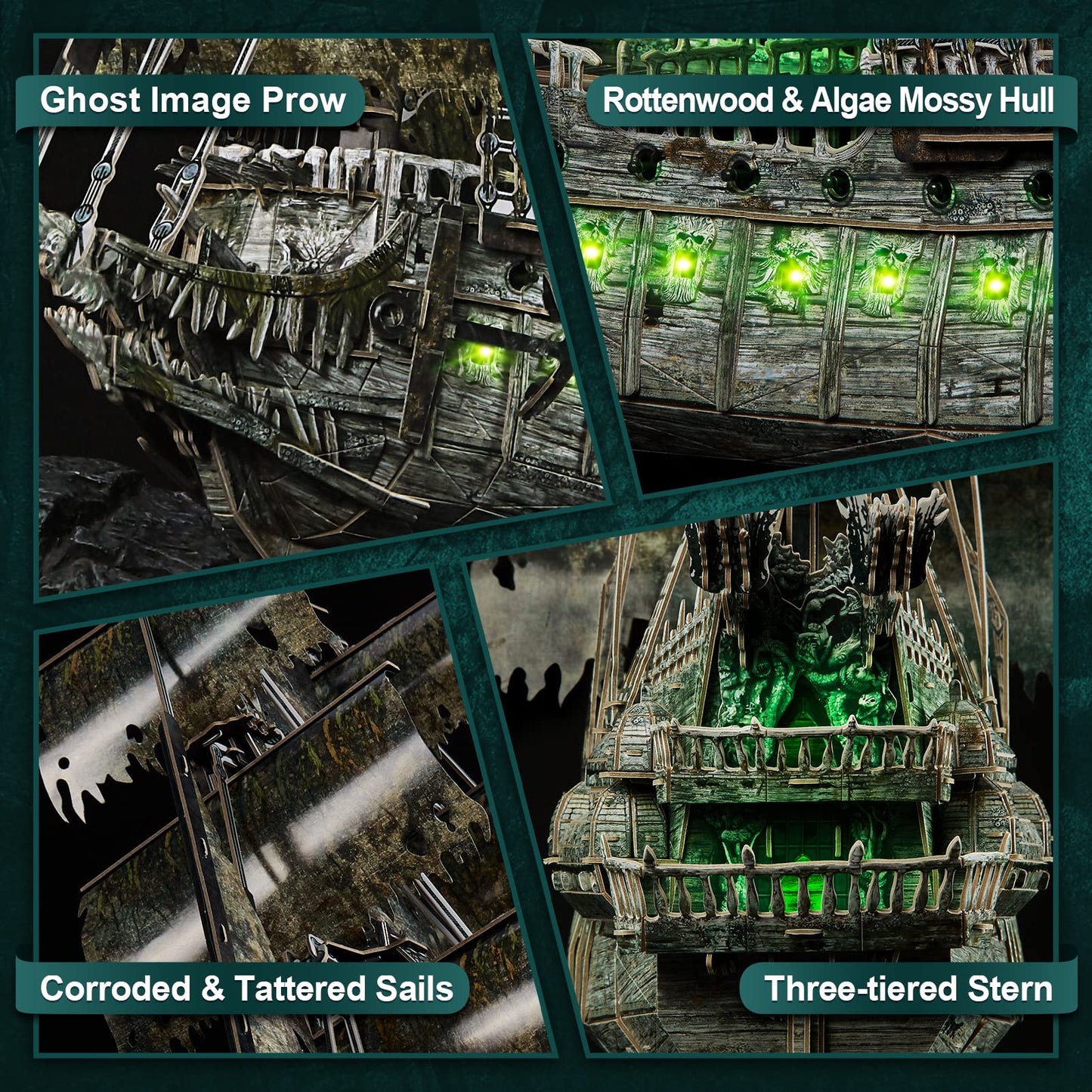 CubicFun 3D Flying Dutchman Puzzle – 360 Pieces for Desk Decor