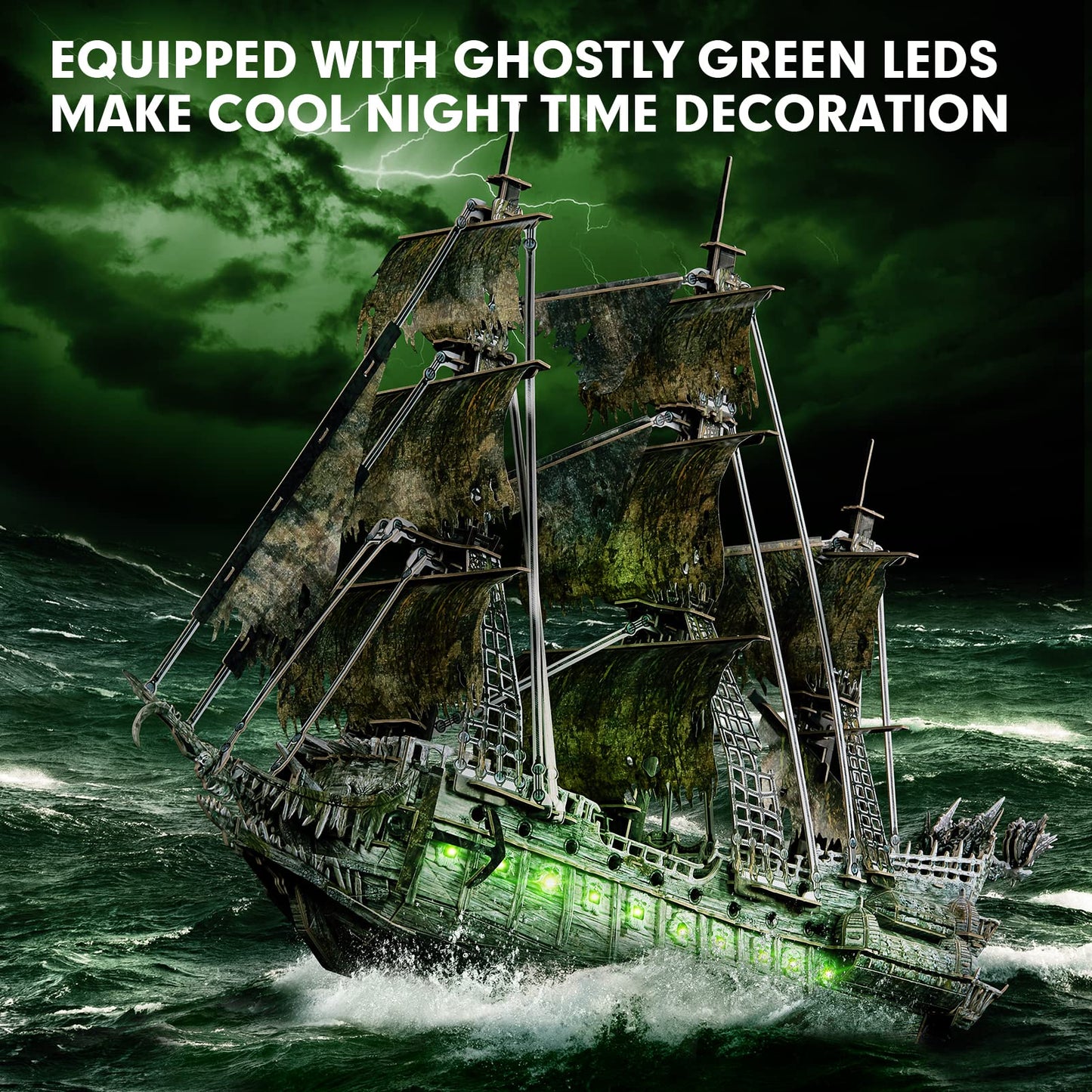 CubicFun 3D Flying Dutchman Puzzle – 360 Pieces for Desk Decor