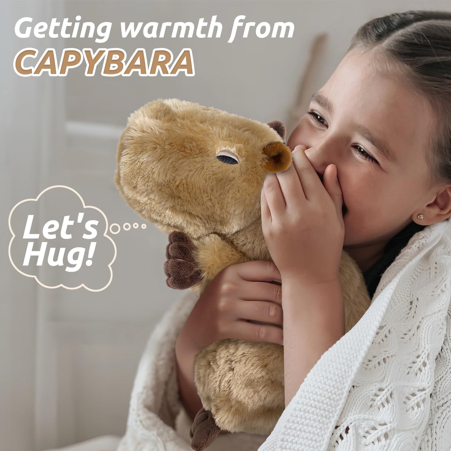 Capybara Stuffed Animals by Cuckool | Microwaveable Plush with Lavender Scent for Cozy Hugs