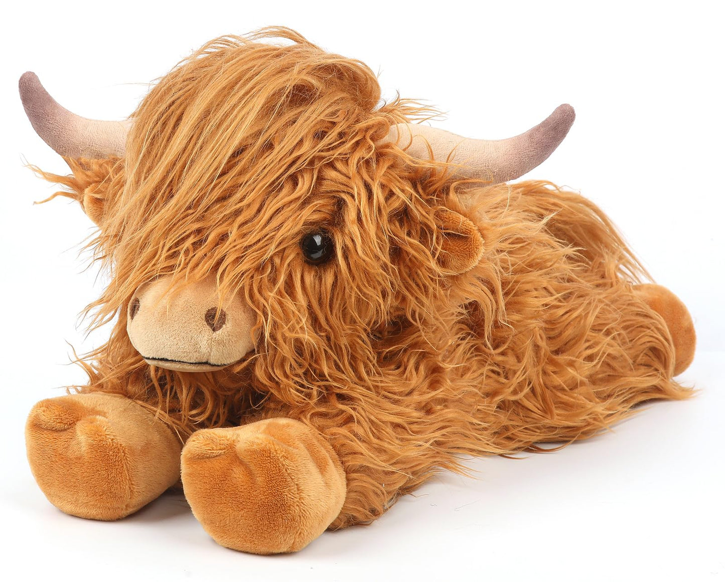 Cuckool Highland Cow Plush Toy - 15-Inch Ultra-Soft Stuffed Animal