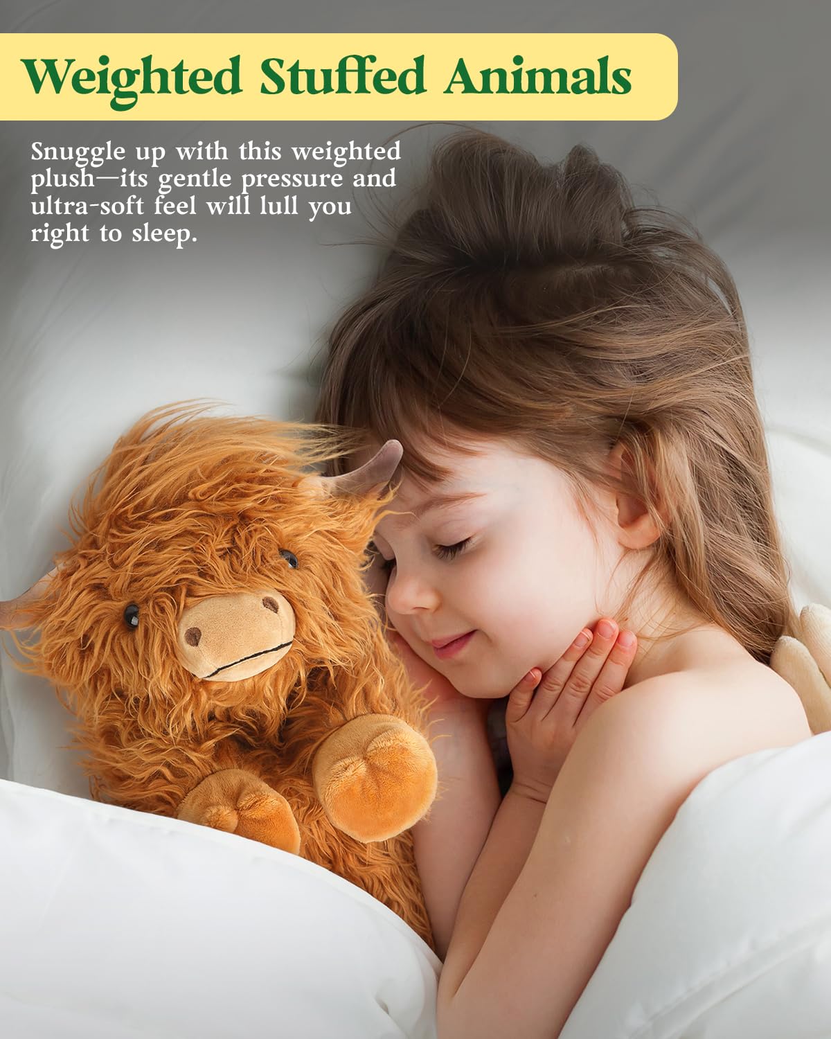 Cuckool Highland Cow Plush Toy - 15-Inch Ultra-Soft Stuffed Animal