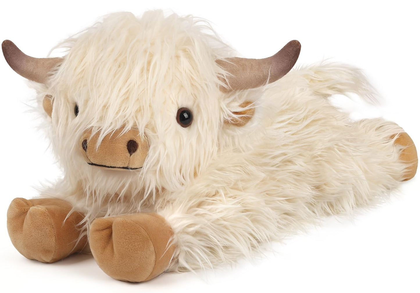 Cuckool Highland Cow Stuffed Animal – Heatable Lavender-Scent Plush