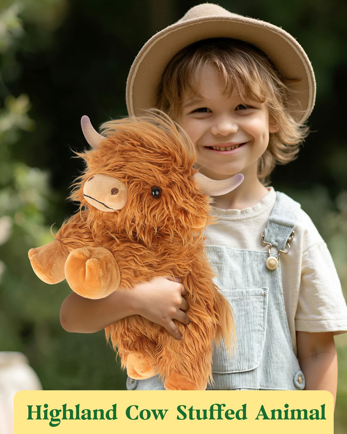 Cuckool Highland Cow Plush Toy - 15-Inch Ultra-Soft Stuffed Animal