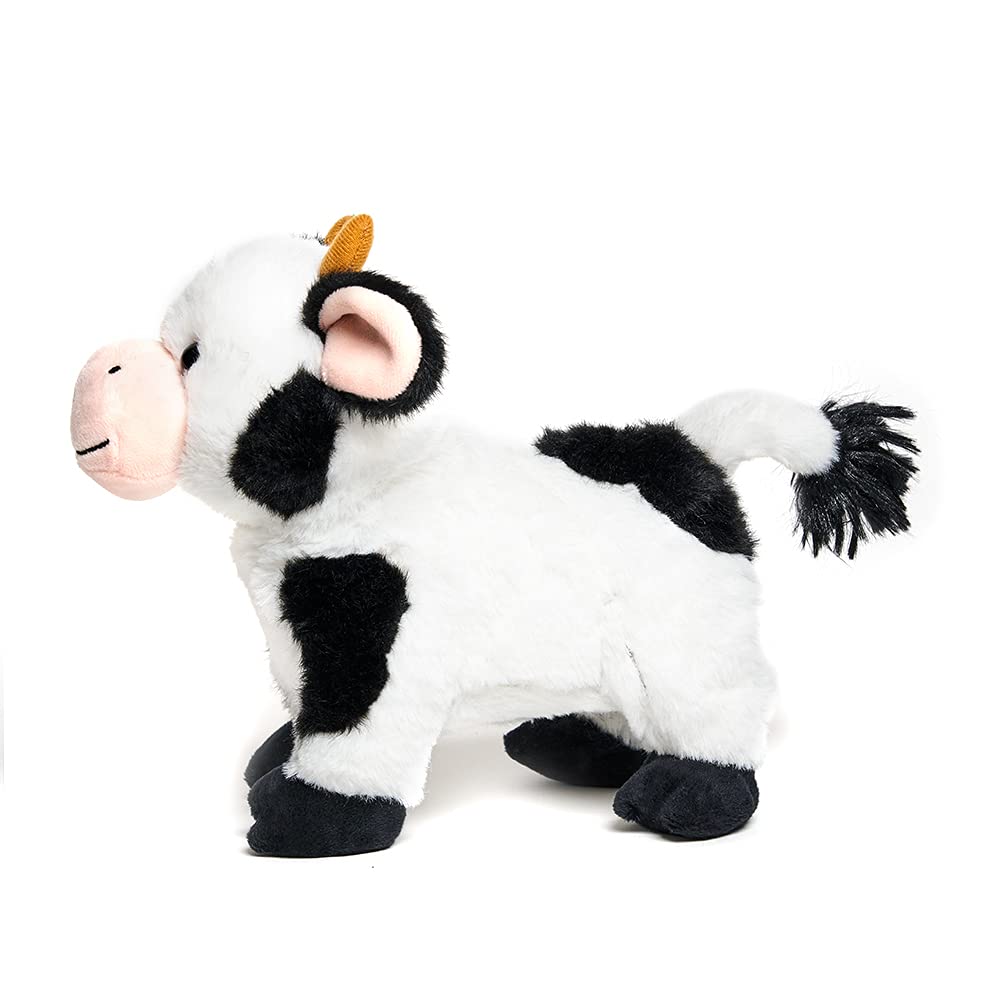Cuddle Barn Barnyard Buddies Cow – Animated Singing Plush (8 inch) with Walking Motion