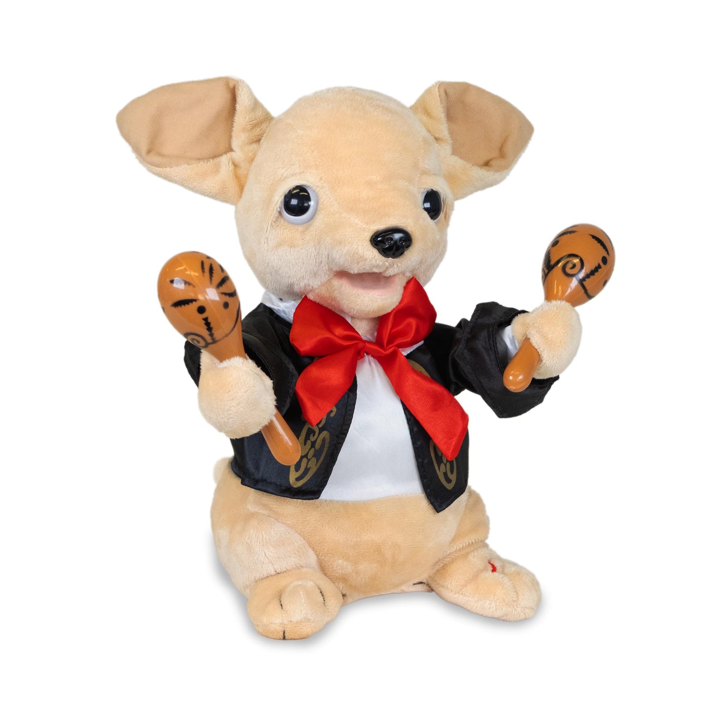 Chuey Bamba 12" Singing Chihuahua Plush by Cuddle Barn – Shakes Maracas to La Bamba