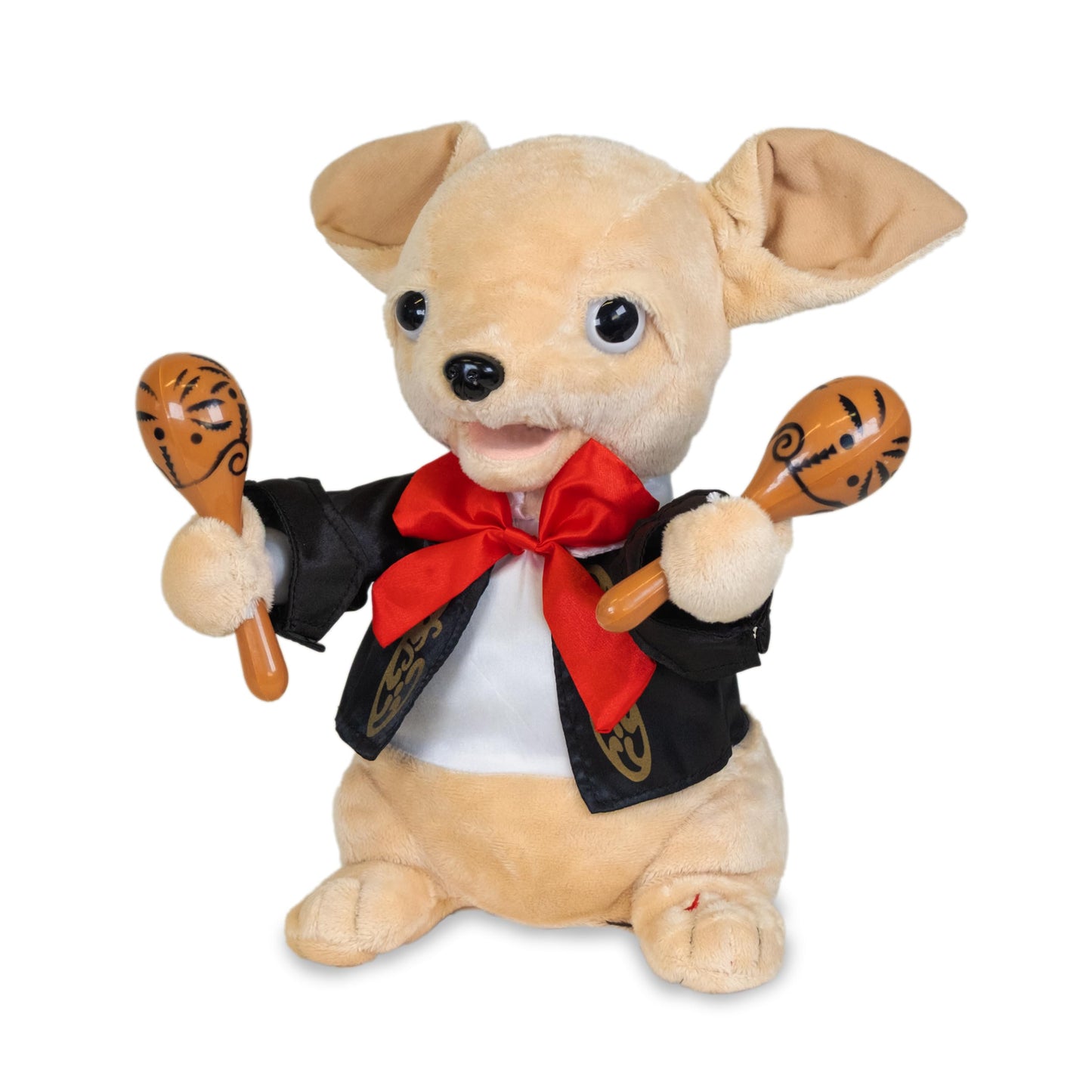 Chuey Bamba 12" Singing Chihuahua Plush by Cuddle Barn – Shakes Maracas to La Bamba