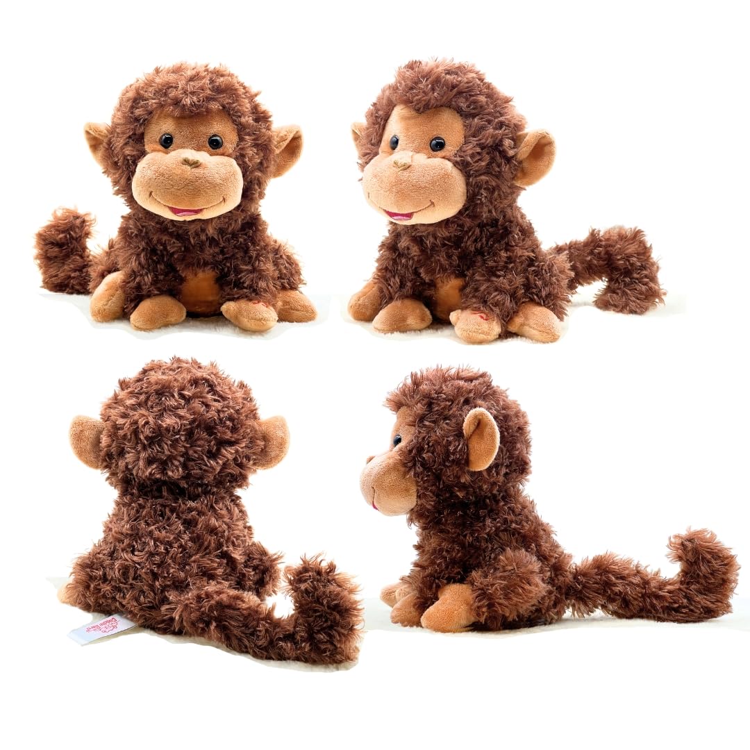 Cuddle Barn Crackin' Up Coco - 10-Inch Animated Twirling Monkey Plush (Batteries Included)