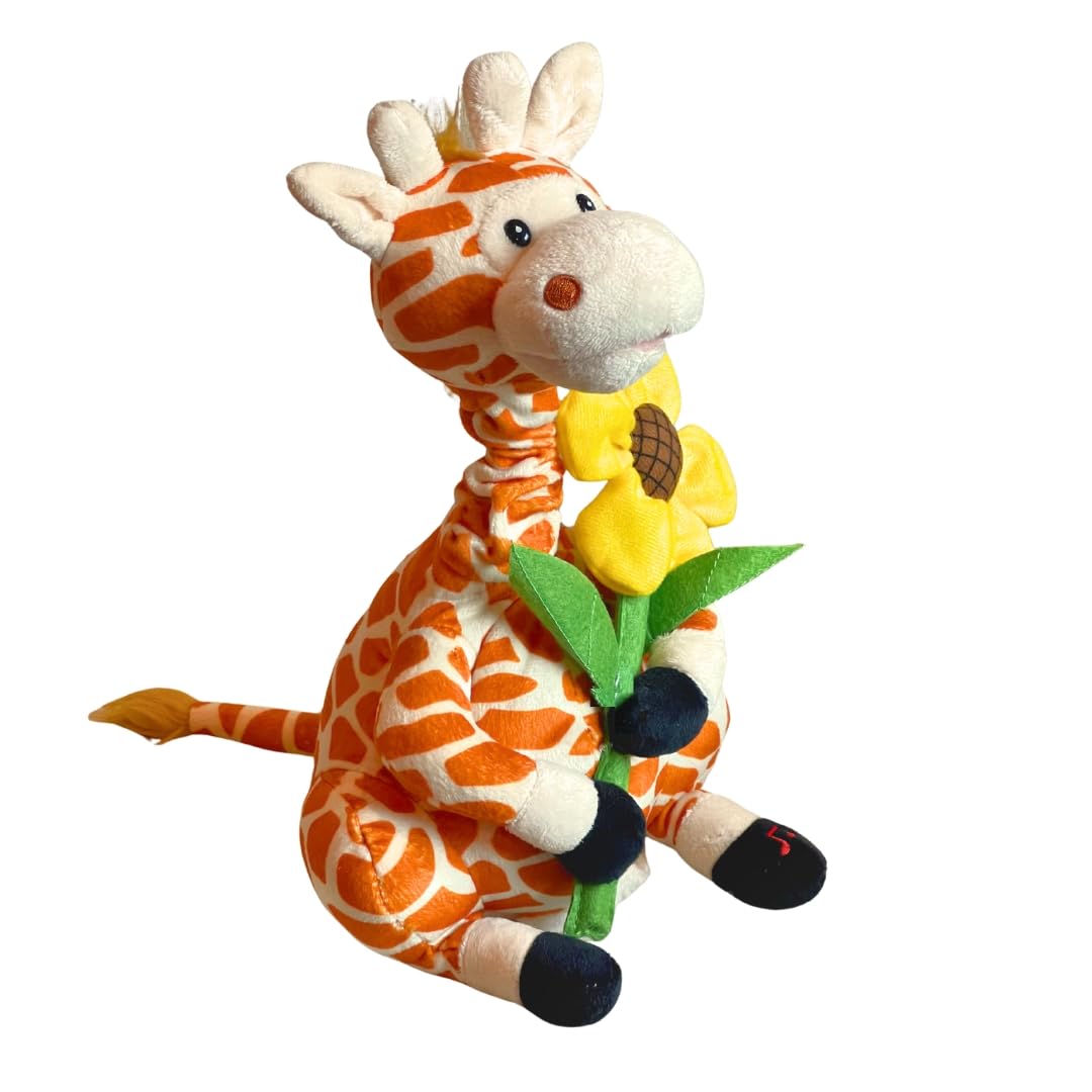 Cuddle Barn Gerry — Animated Plush Giraffe with Neck Growth & Song (12 Inches)