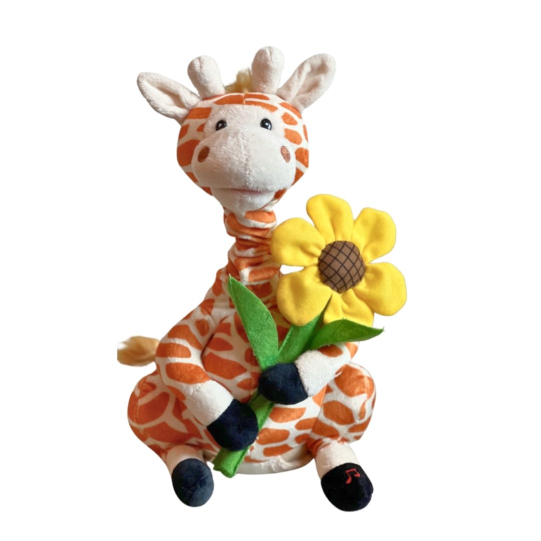 Cuddle Barn Gerry — Animated Plush Giraffe with Neck Growth & Song (12 Inches)