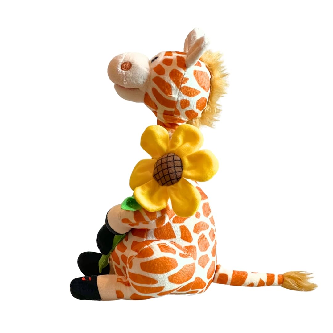 Cuddle Barn Gerry — Animated Plush Giraffe with Neck Growth & Song (12 Inches)