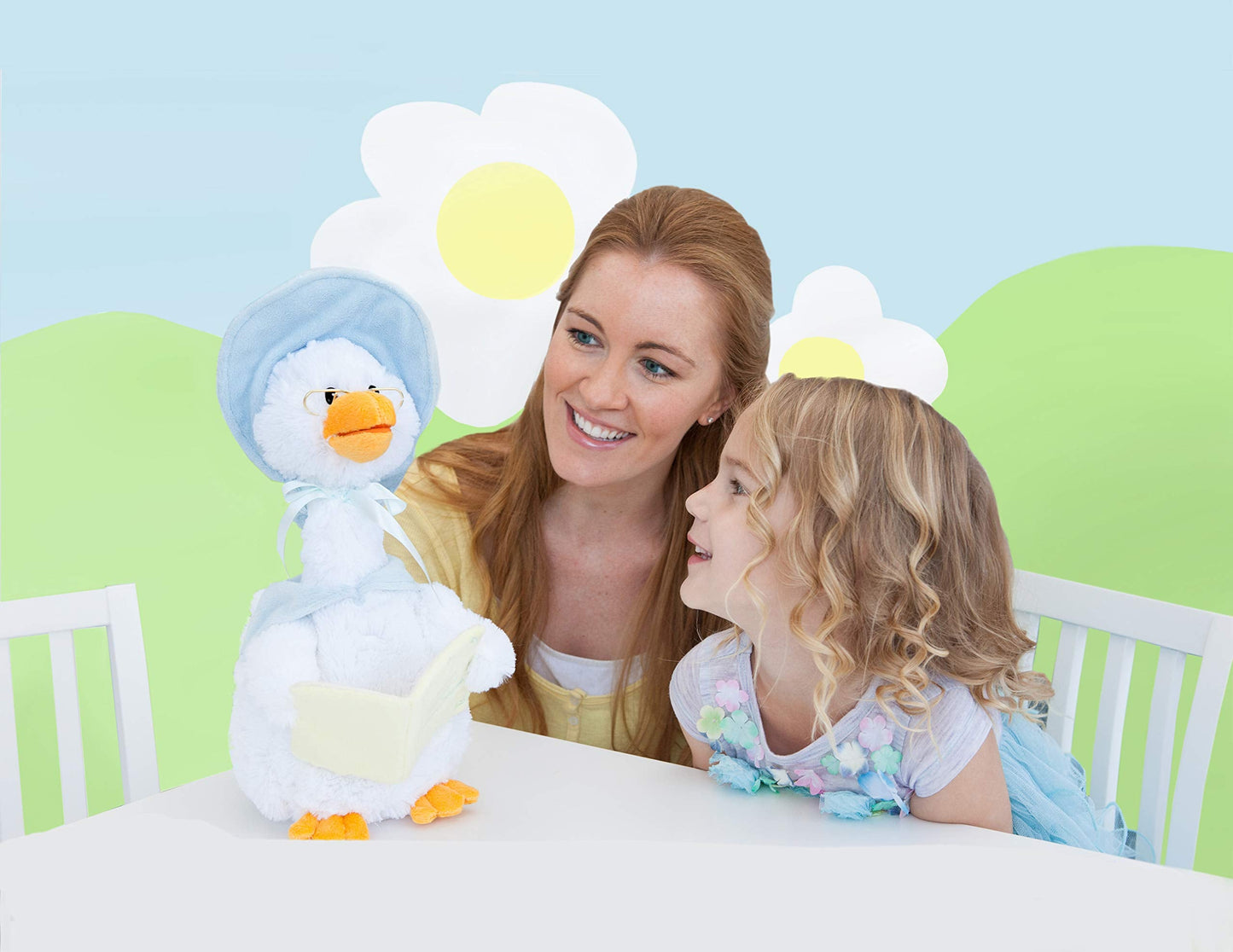 Cuddle Barn Mother Goose Animated 14-Inch Plush - Talking Storytelling Toy for Kids