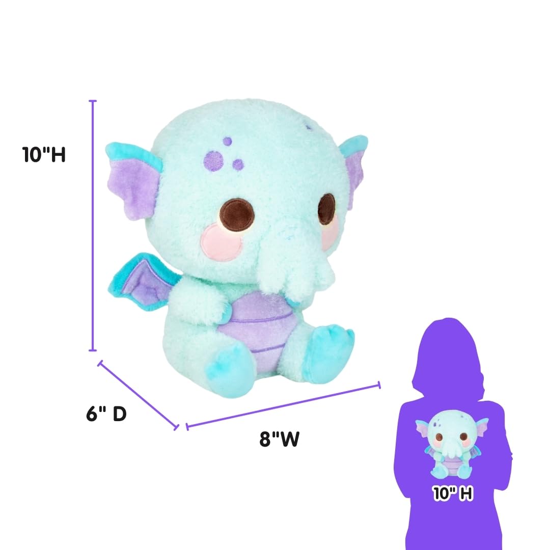 Cuddle Barn PlushGoals - Lulu The Curious Cthulhu | 10-Inch Cute Kawaii Soft Plush