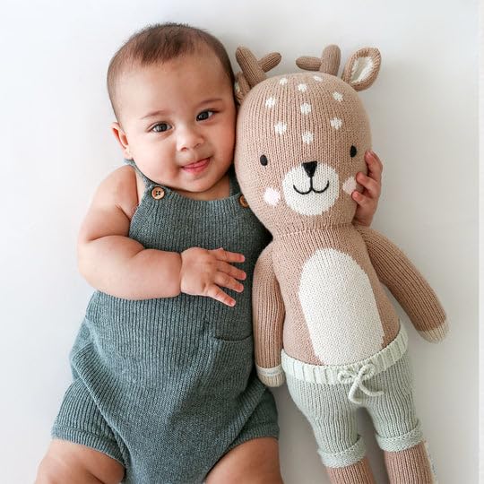 cuddle + kind Elliott The Fawn 20-Inch Hand-Knit Doll - 1 Doll = 10 Meals, Fair Trade, Heirloom Quality