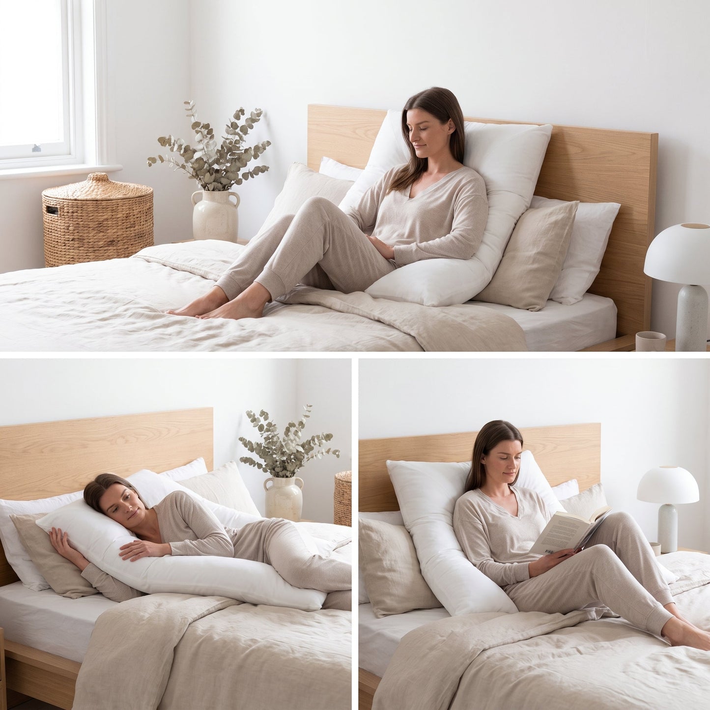 U-Shaped Cuddle Support Pillow