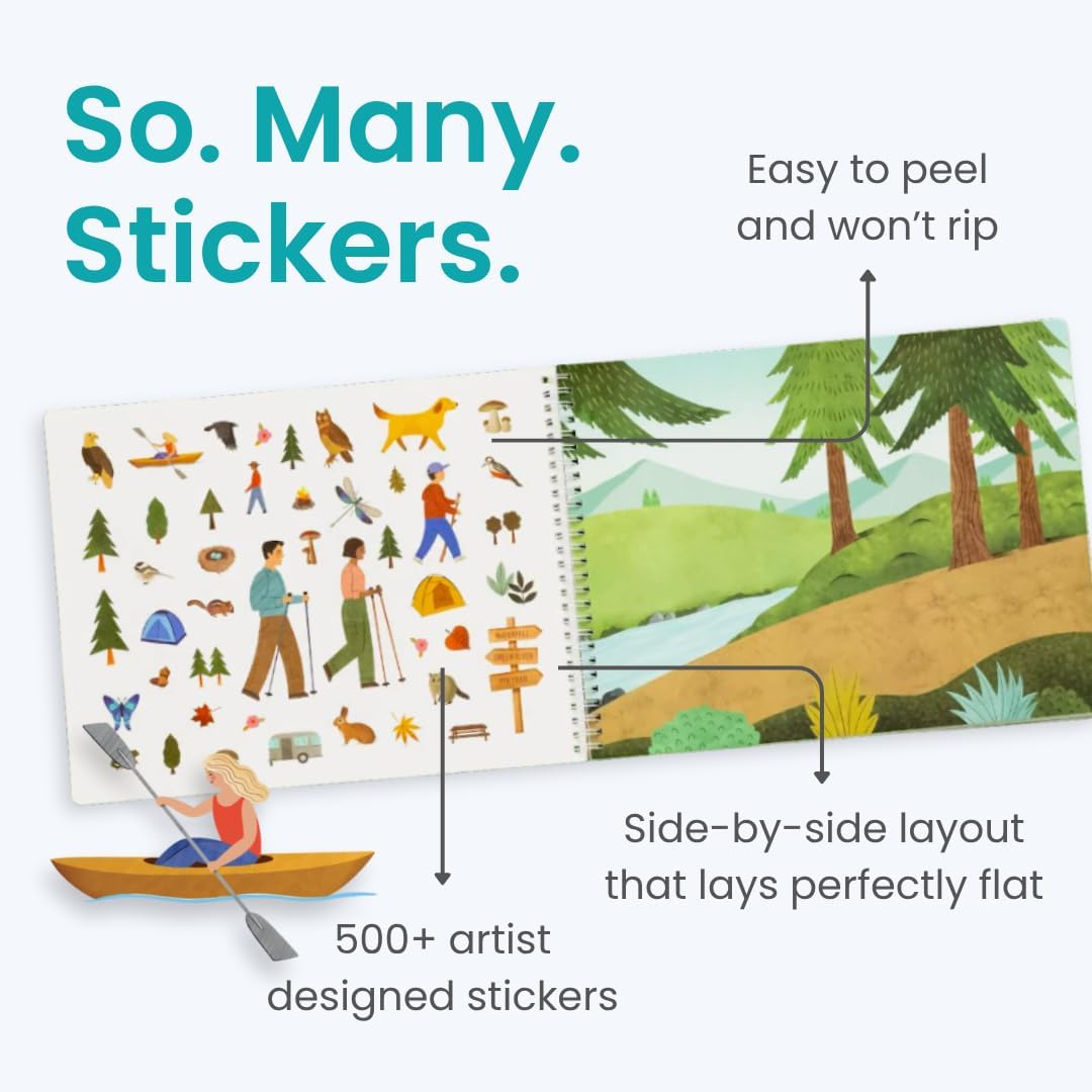 Cupkin Camping Sticker Book: 500+ Stickers & 12 Coloring Pages for Kids 2-8