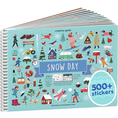 Cupkin Snow Day Sticker Book for Kids | 500+ Winter Activities