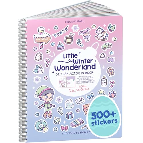 Cupkin Winter Wonderland 500+ Sticker Book for Kids | Travel Activity & Coloring