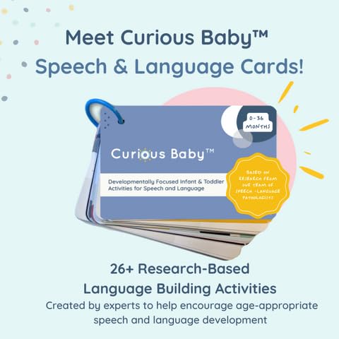Curious Baby Speech & Language Development Cards (0–36 Months) | 26+ Research-Based Activities for Babies & Toddlers
