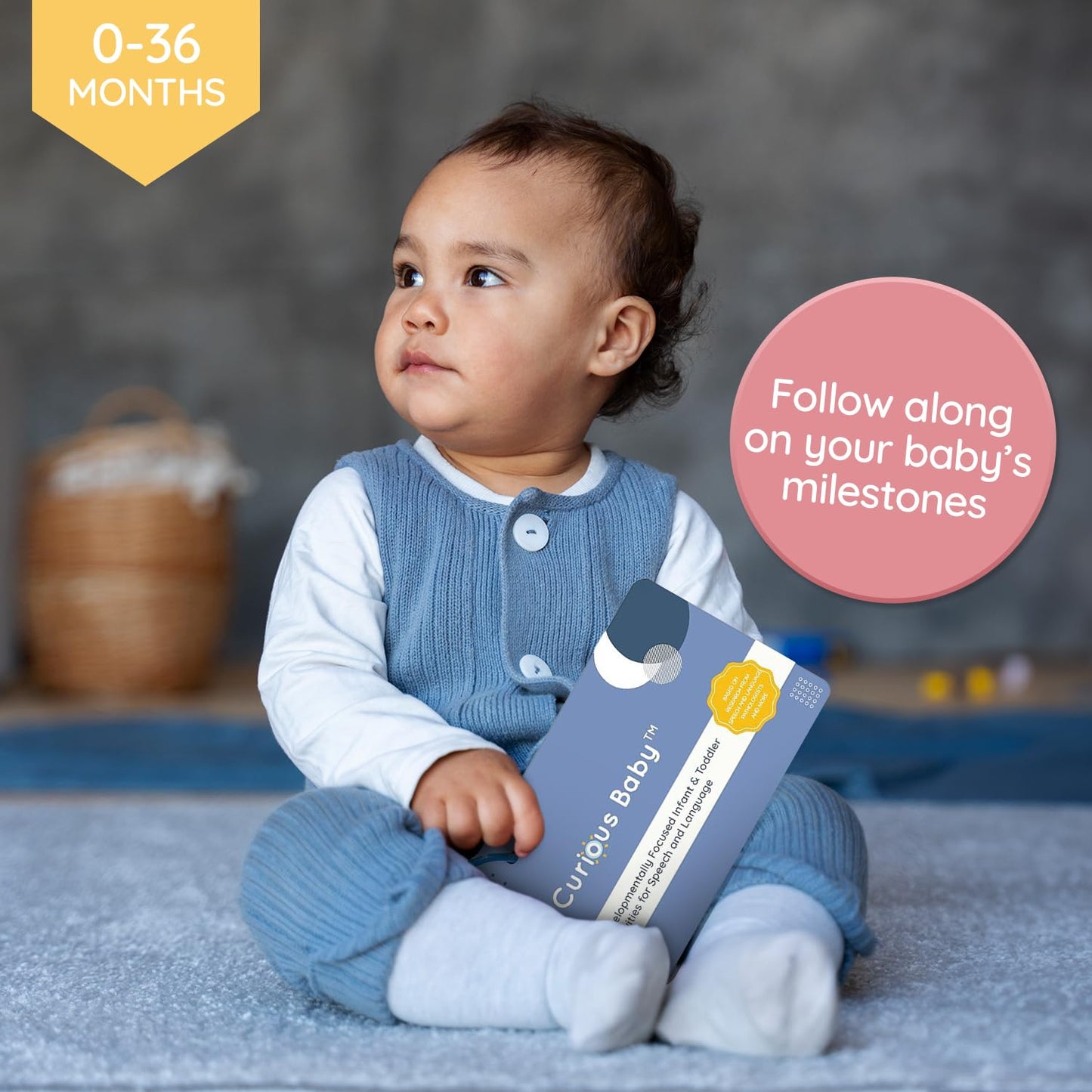 Curious Baby Speech & Language Development Cards (0–36 Months) | 26+ Research-Based Activities for Babies & Toddlers