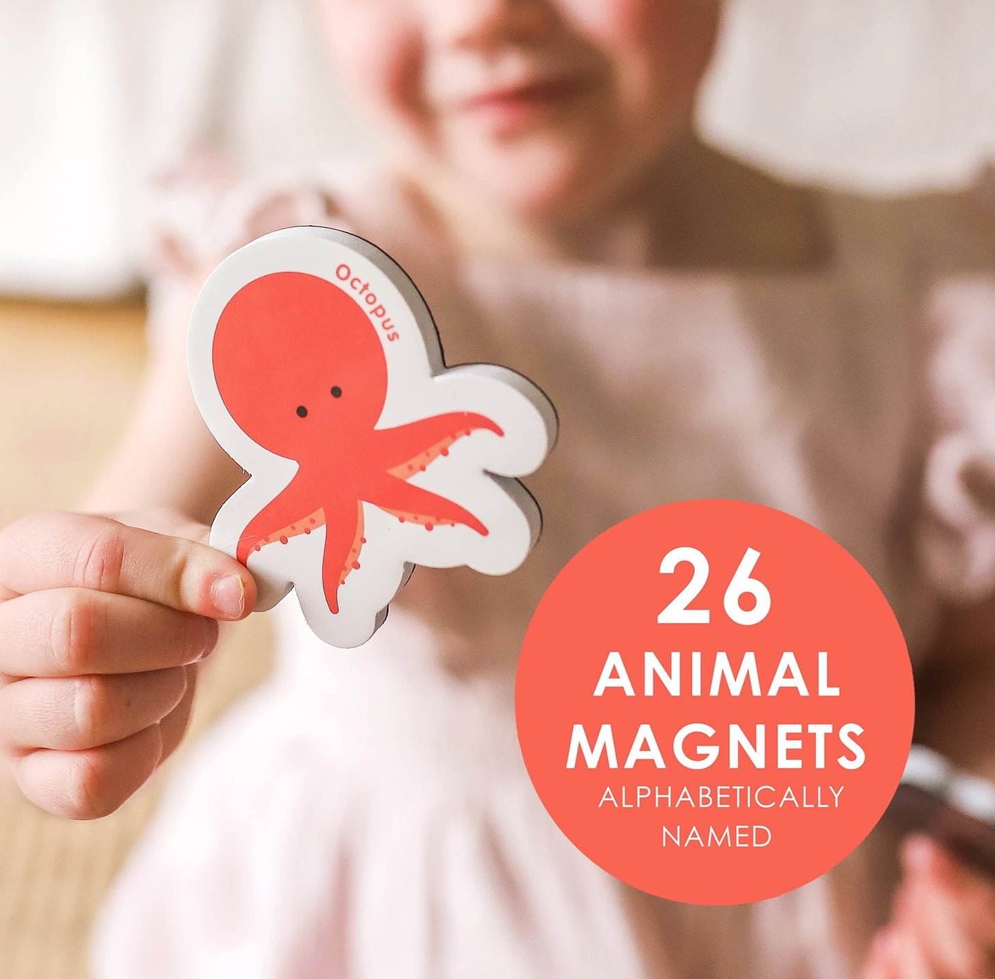 Curious Columbus Toddler Magnets – 52 Animal & Alphabet Fridge Magnets