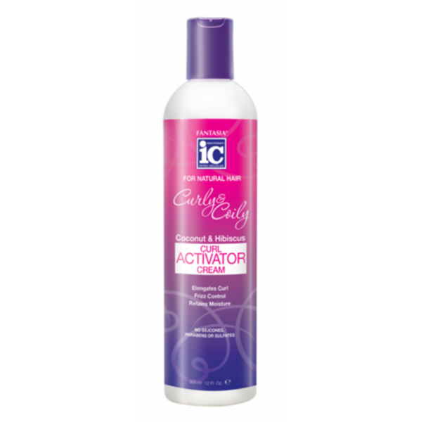 Fantasia IC Curly & Coily Curl Activator Cream Defines & Hydrates Curls for Curly & Coily Hair 370ml/12.51 oz