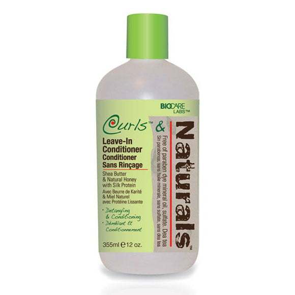 Biocare Curls Naturals Leave-In Conditioner Defines & Hydrates for Curly & Coily Hair 355ml/12 oz
