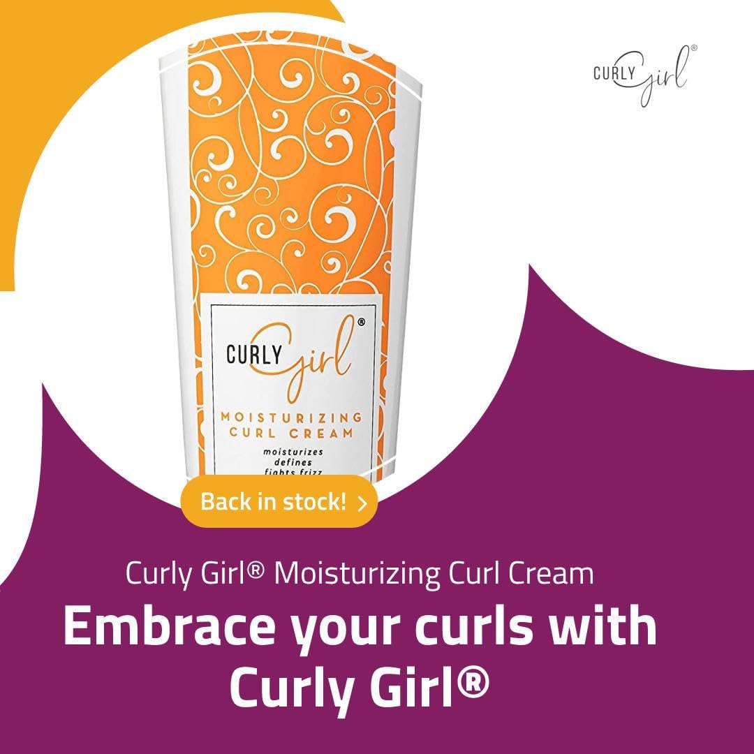 Curly Girl Moisturizing Curl Styling Cream – Define, Hydrate, UV Protection (8 oz)
