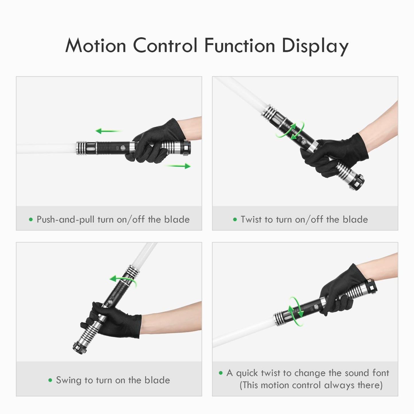 CUSTOM SABER Upgrade Smooth Swing XRGB 3.0 – Motion-Control Light Saber with 16 Sound Fonts