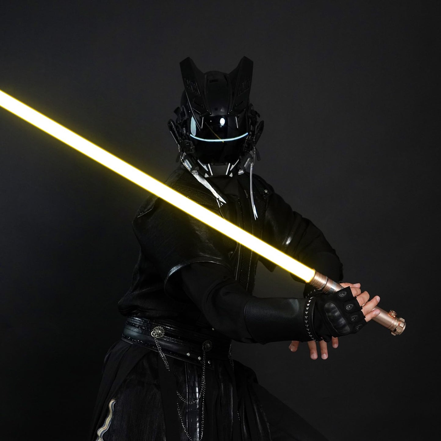 Custom Saber RGB Light Saber – 12 Colors, Metal Hilt, 4 Sound Fonts, Rechargeable, Dueling Ready