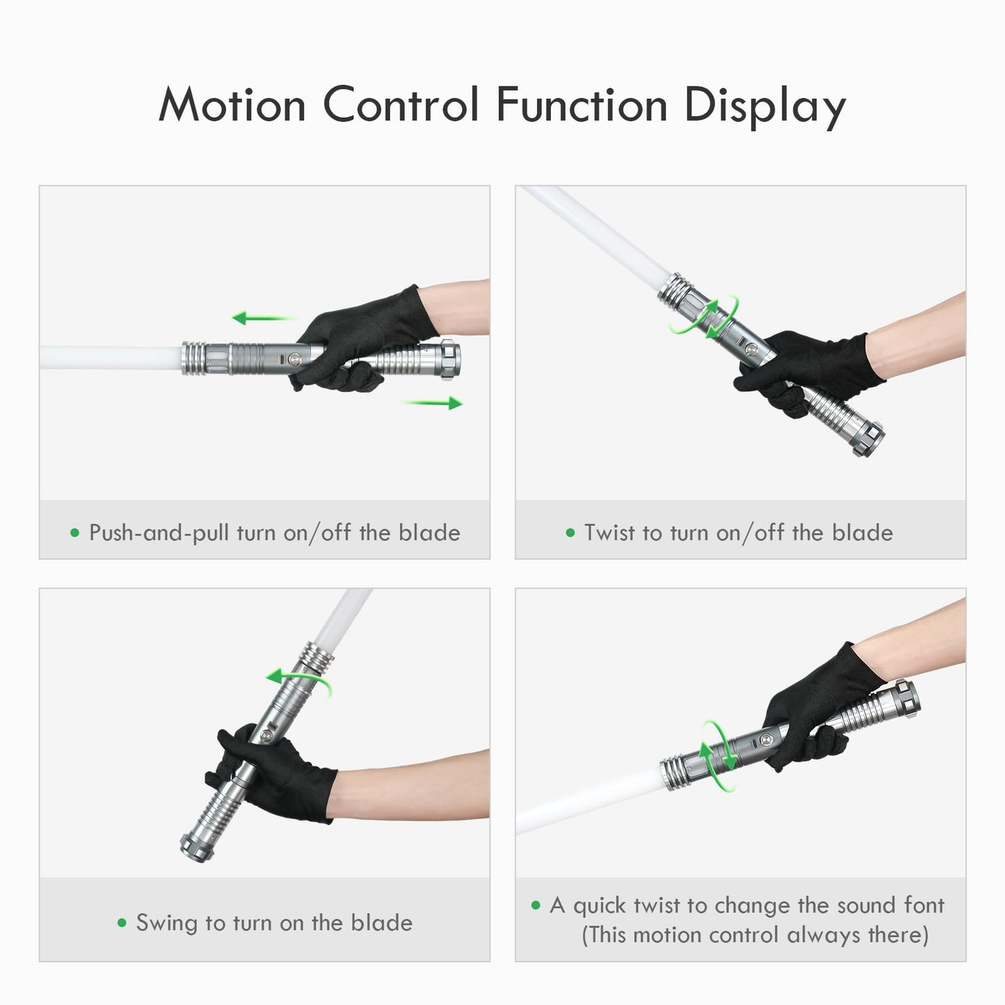CUSTOM SABER Upgrade Smooth Swing XRGB 3.0 — Motion-Control Light Saber with 16 Fonts & Infinite Color
