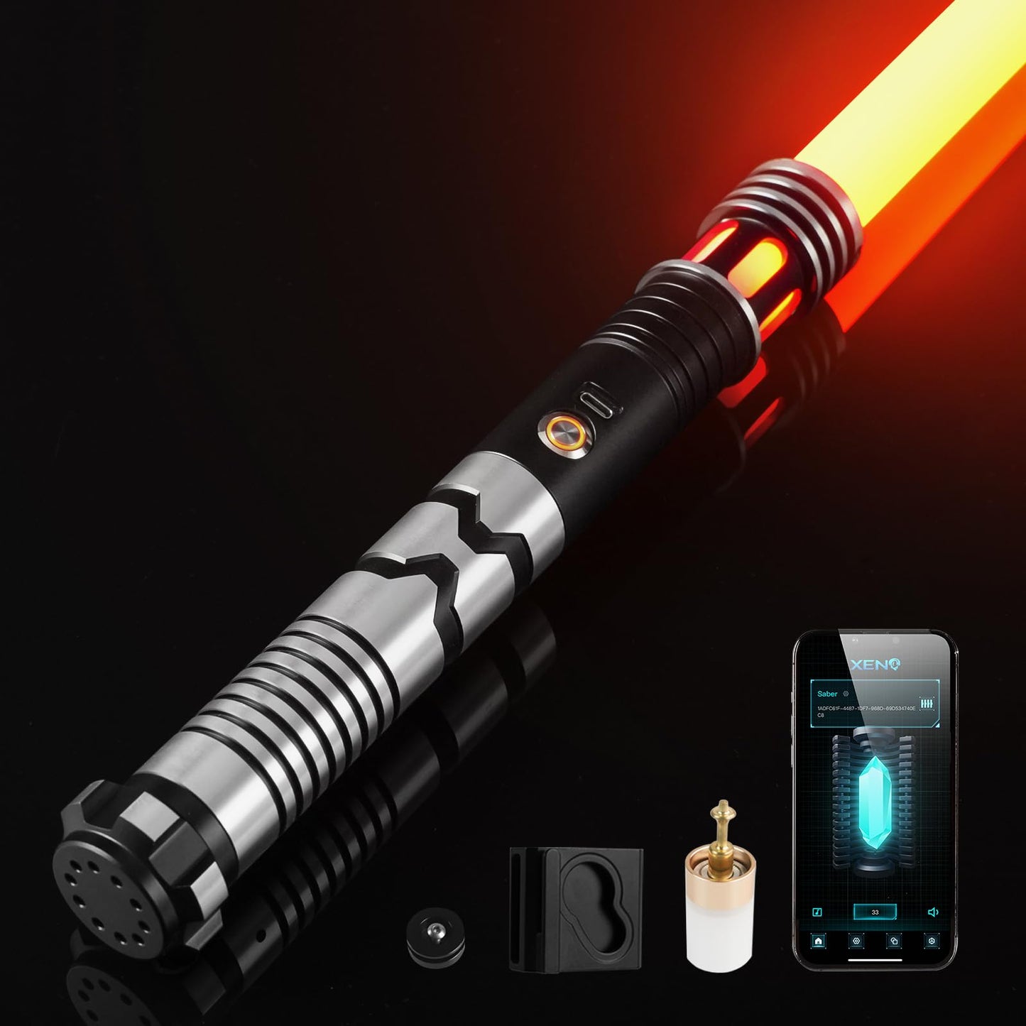 CUSTOM SABER Upgrade Smooth Swing XRGB 3.0 – Motion-Control Light Saber with 16 Sound Fonts